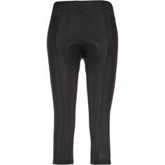 Rückansicht von Ziener PARICE X-GEL 3/4-Fahrradtights Damen black