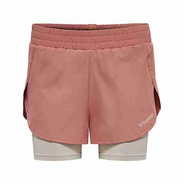 hummel hmlMT TRACK 2 IN 1 SHORTS Shorts Damen WITHERED ROSE