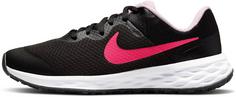 Nike REVOLUTION 6 Laufschuhe Kinder black-hyper pink-pink foam