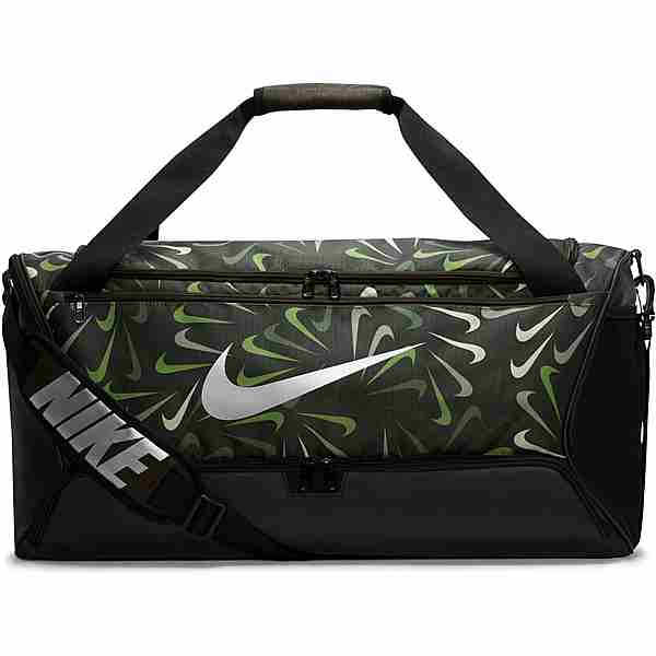 Nike Brasilia-M Sporttasche sequoia-black-metallic silver