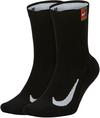 Nike COURT HERITAGE Socken - black-black