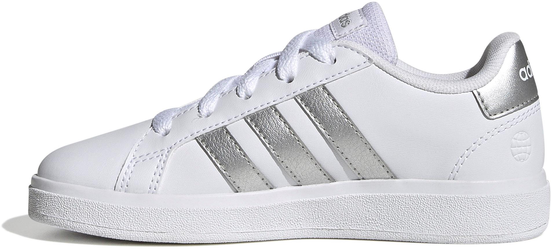 Adidas superstar white metallic silver clearance kinder