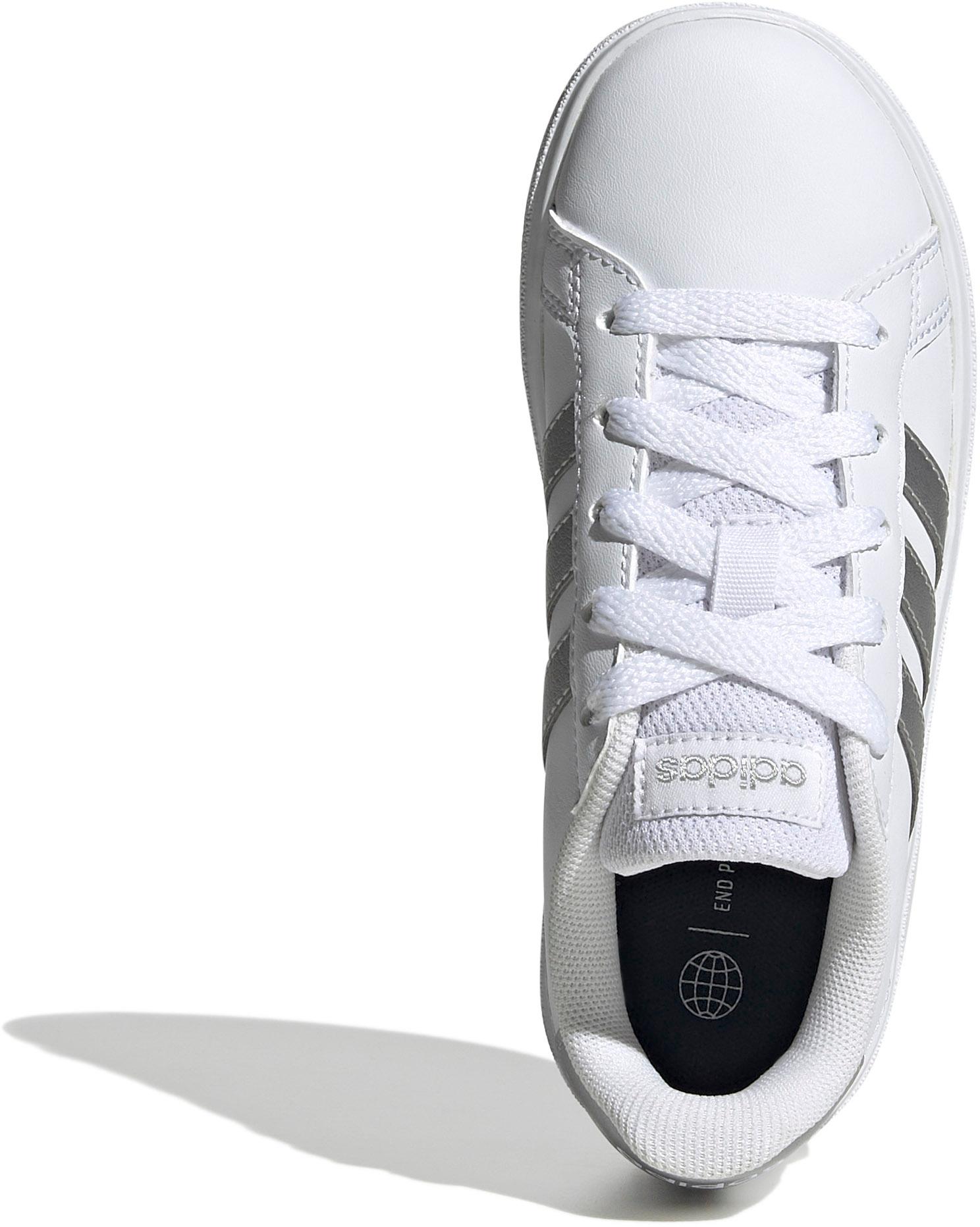 Adidas GRAND COURT 2.0 K Sneaker Kinder ftwr white matte silver