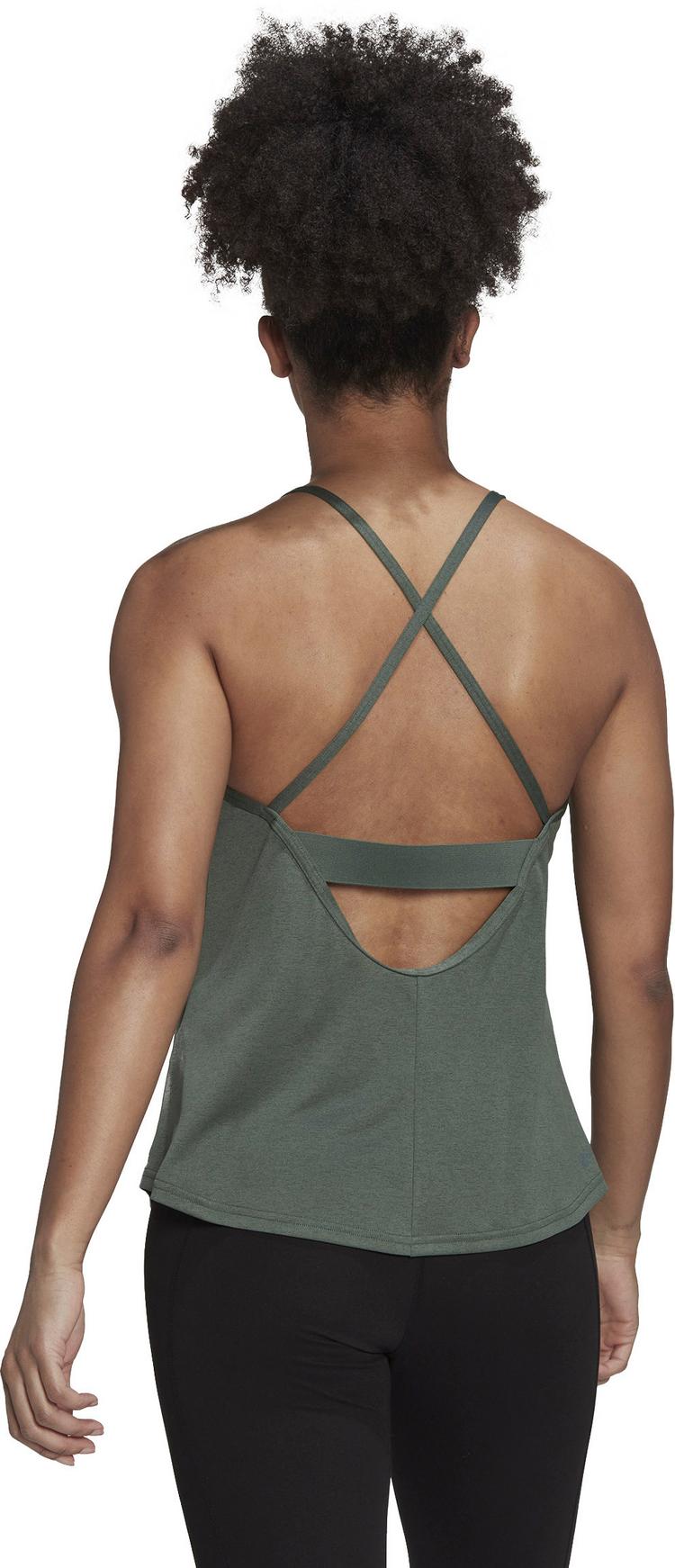 adidas adidas STUDIO Funktionstank Damen - green oxide-white - 1 | SportScheck