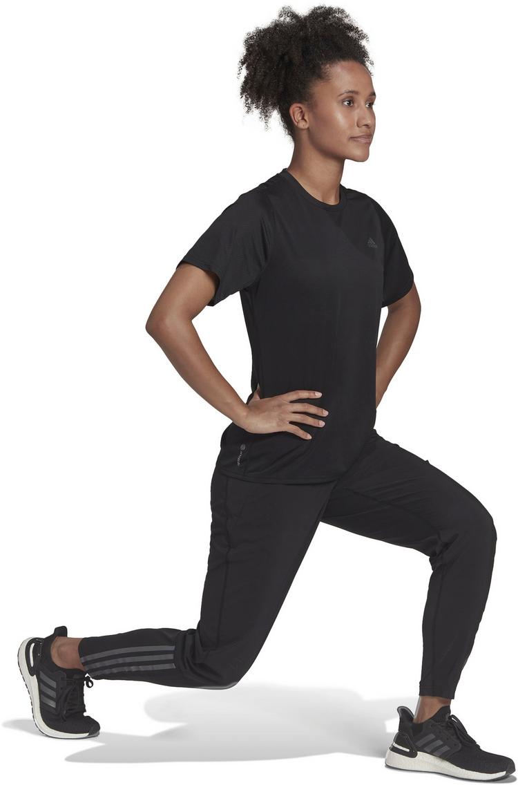 adidas adidas Run 3 Streifen Laufhose Damen - black - 2 | SportScheck