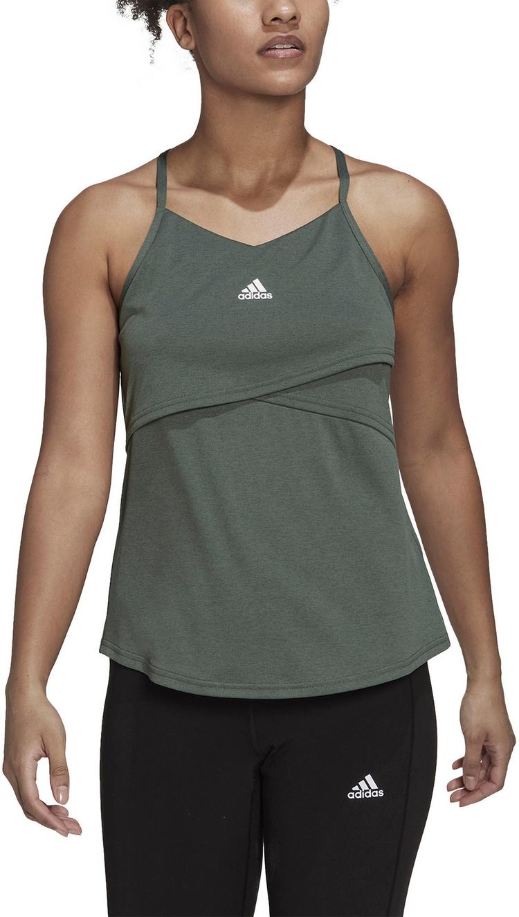 adidas adidas STUDIO Funktionstank Damen - green oxide-white - 3 | SportScheck