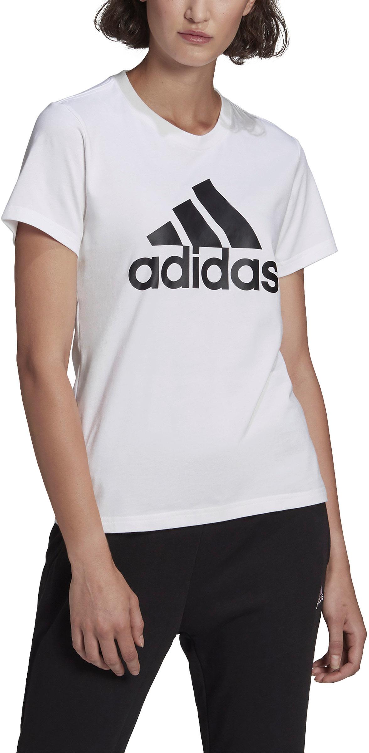 Adidas logo t shirt women's hotsell