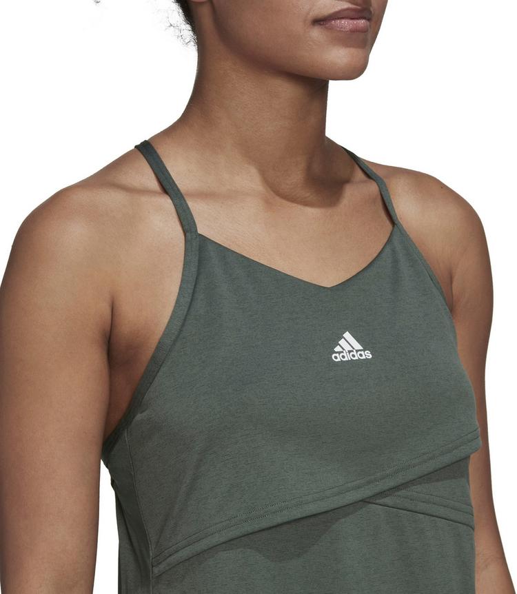 adidas adidas STUDIO Funktionstank Damen - green oxide-white - 4 | SportScheck