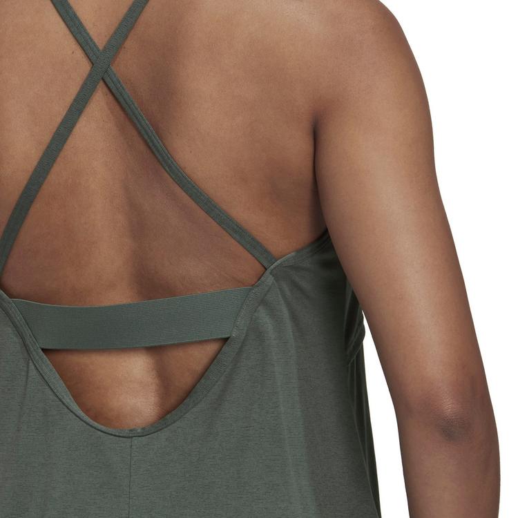 adidas adidas STUDIO Funktionstank Damen - green oxide-white - 5 | SportScheck