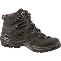 Rückansicht von Lowa GTX SIRKOS EVO MID Wanderschuhe Damen graphit-altrosa