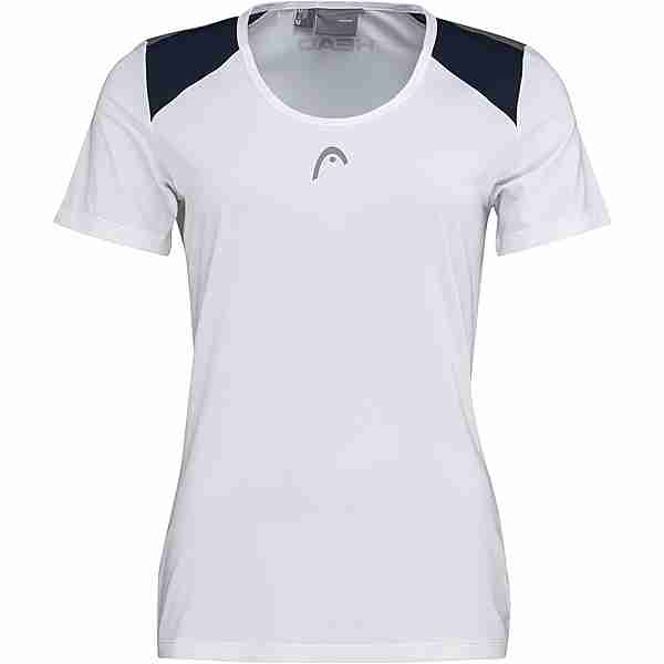 HEAD Club 22 Tennisshirt Damen weiß-dunkelblau