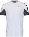 HEAD Club 22 Tennisshirt Herren - wei&szlig;-dunkelblau