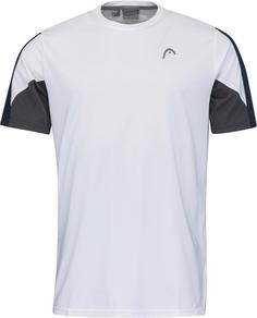 HEAD Club 22 Tennisshirt Herren weiß-dunkelblau