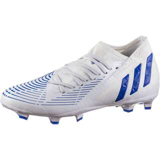 adidas PREDATOR EDGE.3 FG Fußballschuhe ftwr white-hi-res blue-ftwr white