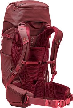 Rückansicht von VAUDE Wo Asymmetric 38+8, dark cherry Trekkingrucksack Damen dark cherry