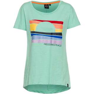 WLD Freedom & Peace T-Shirt Damen mint