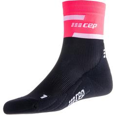 CEP The Run Mid Laufsocken Herren pink-black