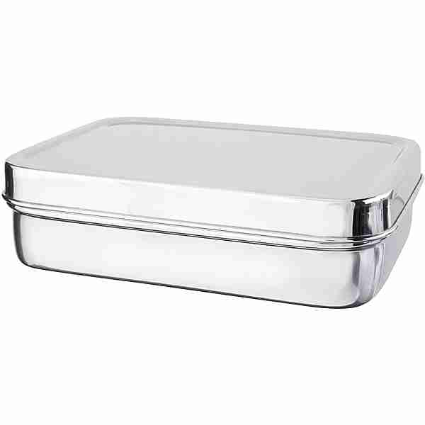 Ecolunchbox Solo Rectangle Lunchbox silber