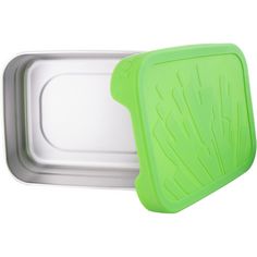 Rückansicht von Ecolunchbox Splash Box XL Lunchbox grün-silber