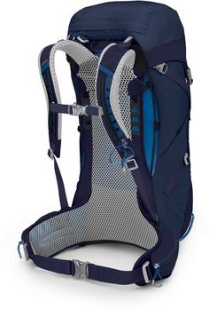 Rückansicht von Osprey Stratos 36 Wanderrucksack Herren cetacean blue