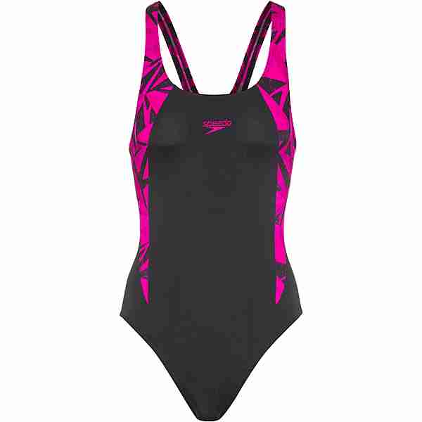 SPEEDO Hyperboom Splice Schwimmanzug Damen hyper black-electric pink