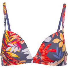 Vivance Bikini Oberteil Damen blumendruck hellgrau