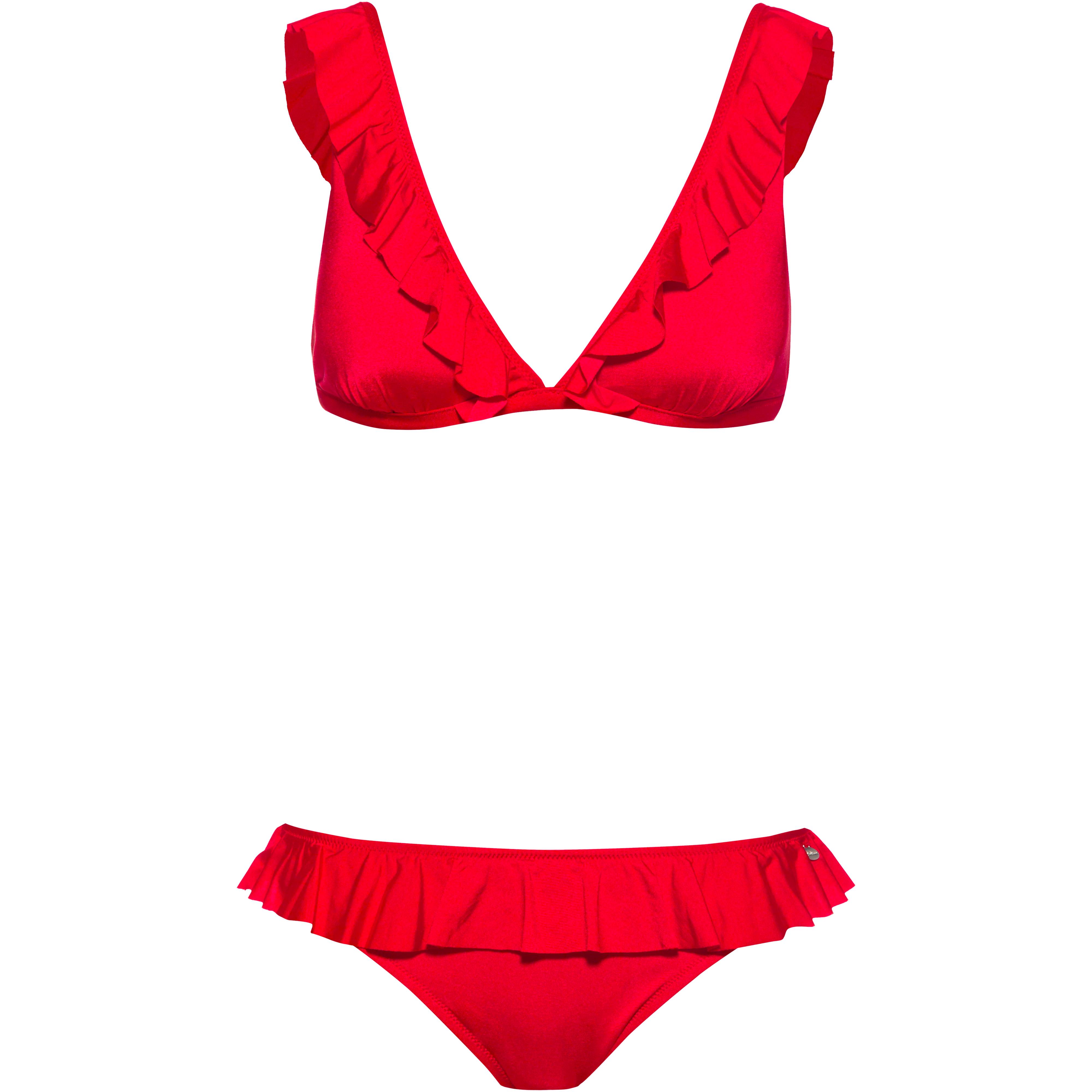S.Oliver Damen Bikini-Set – Triangel-Top Mit Perlen Und Herausnehmbaren Cups