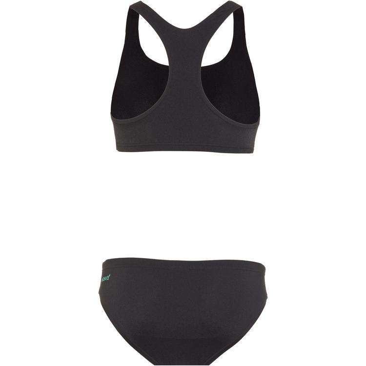SPEEDO SPEEDO Placement Bikini Set Damen - black-tile-atomic lime - 0 | SportScheck