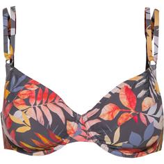 Vivance Bikini Oberteil Damen blumendruck hellgrau