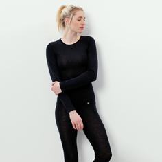 Rückansicht von OCK Merino Funktionsshirt Damen stretch limo