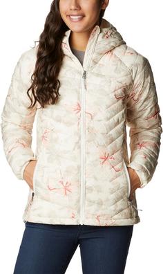 Rückansicht von Columbia Powder Lite Steppjacke Damen chalk aurelian print