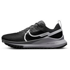 Nike REACT PEGASUS TRAIL 4 Trailrunning Schuhe Damen black-aura-dark grey-wolf grey