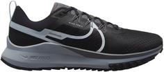 Rückansicht von Nike REACT PEGASUS TRAIL 4 Trailrunning Schuhe Herren black-aura-dark grey-wolf grey