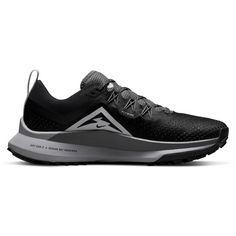 Rückansicht von Nike REACT PEGASUS TRAIL 4 Trailrunning Schuhe Damen black-aura-dark grey-wolf grey