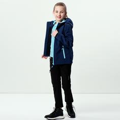 Rückansicht von CMP Softshelljacke Kinder blue-acqua