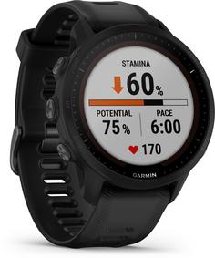 Rückansicht von Garmin Forerunner 955 Solar Sportuhr black