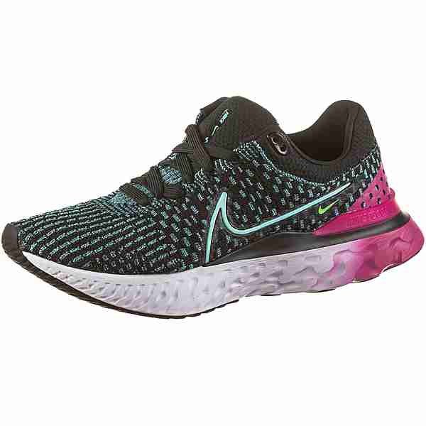 Accumulatie Fervent cent Nike React Infinity Run Flyknit 3 Laufschuhe Damen black-dynamic turq-pink  prime im Online Shop von SportScheck kaufen