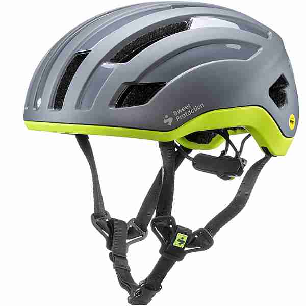 Sweet Protection Outrider MIPS Fahrradhelm Slate Gray Metallic-Fluo