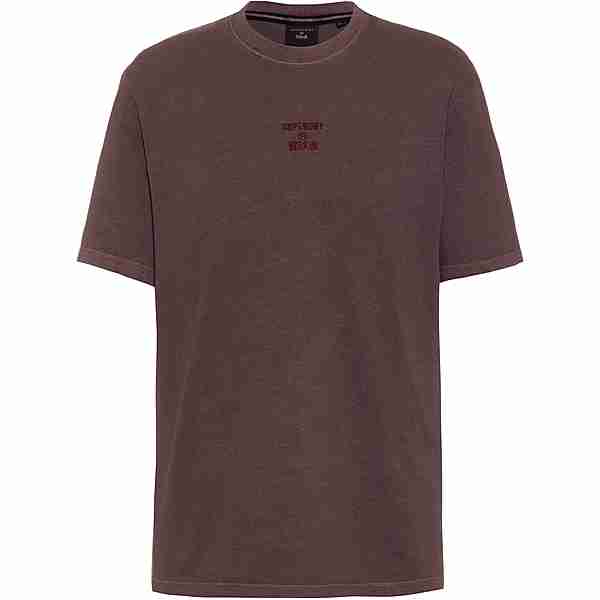 Superdry Code CL T-Shirt Herren rich deep burgundy