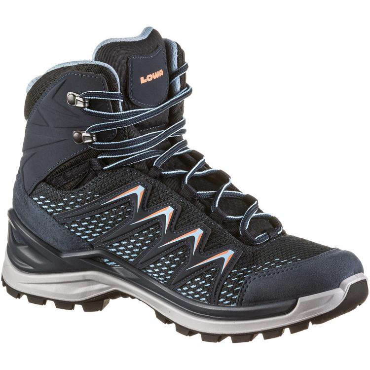 Lowa Lowa INNOX PRO MID Wanderschuhe Damen - stahlblau-lachs - 0 | SportScheck