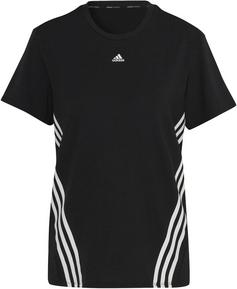 adidas TRAINICONS 3-STREIFEN Funktionsshirt Damen black-white