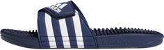 adidas ADISSAGE Badelatschen dark blue-white-dark blue