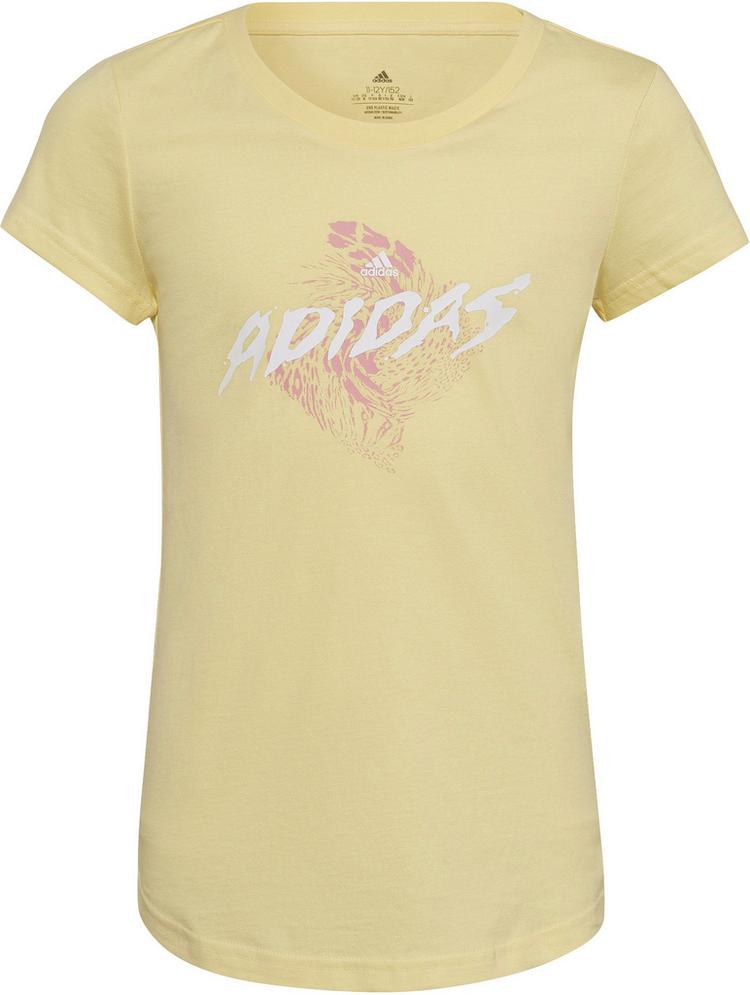 adidas adidas 3BAR T-Shirt M&auml;dchen - almost yellow - 0 | SportScheck