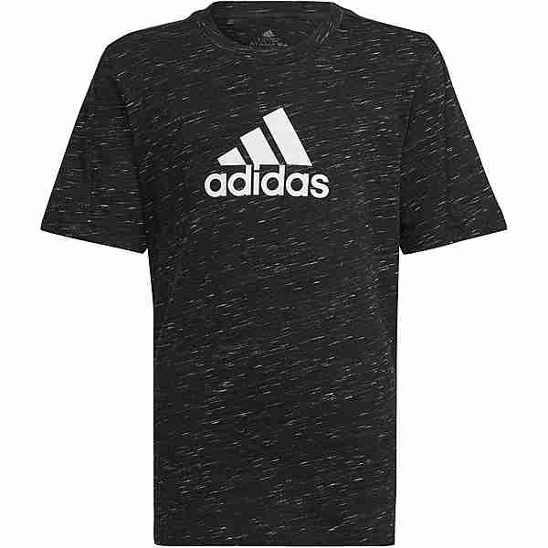 adidas BADGE OF SPORT T-Shirt Kinder black melange-white