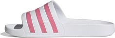 Rückansicht von adidas ADILETTE AQUA Badelatschen Damen ftwr white-rose tone-ftwr white