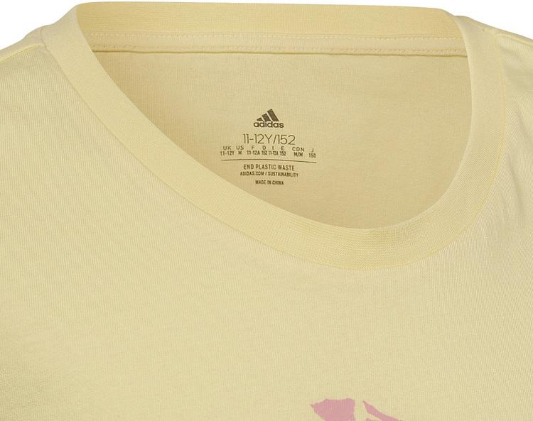 adidas adidas 3BAR T-Shirt M&auml;dchen - almost yellow - 0 | SportScheck