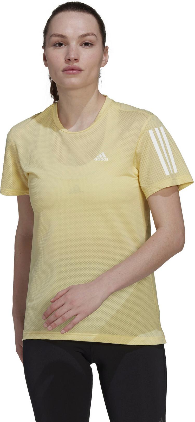 adidas adidas Own The Run Cooler Funktionsshirt Damen - almost yellow-white - 0 | SportScheck