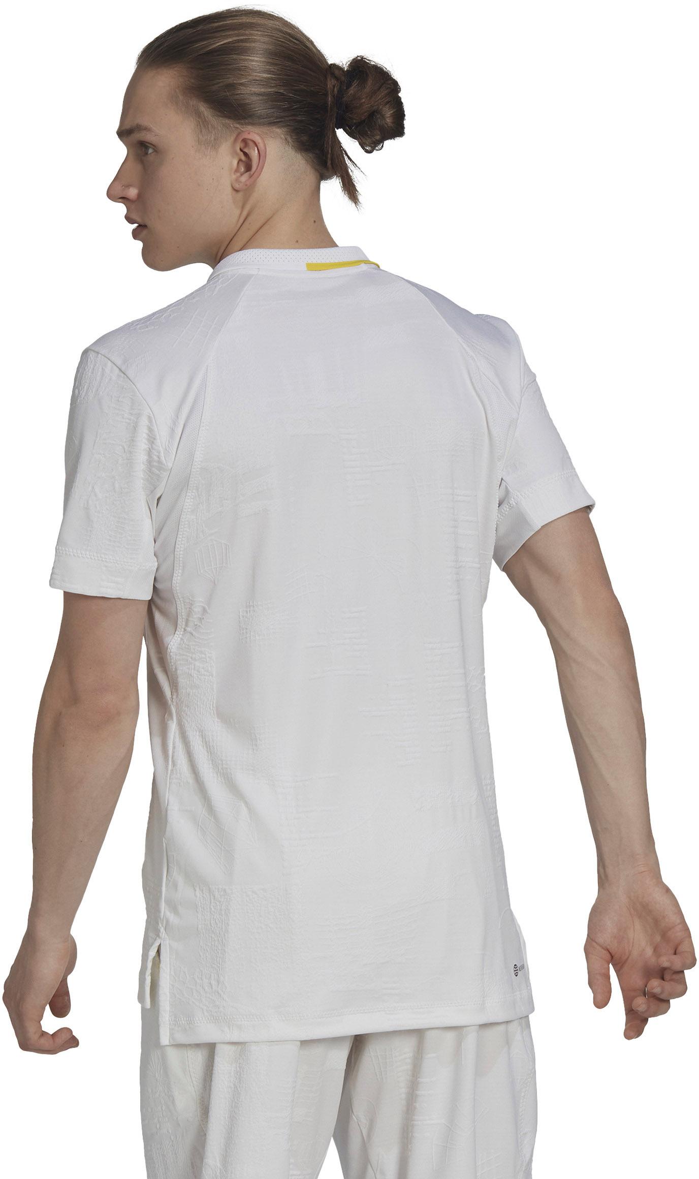 Adidas LONDON Tennis Polo Herren white impact yellow im Online Shop von SportScheck kaufen
