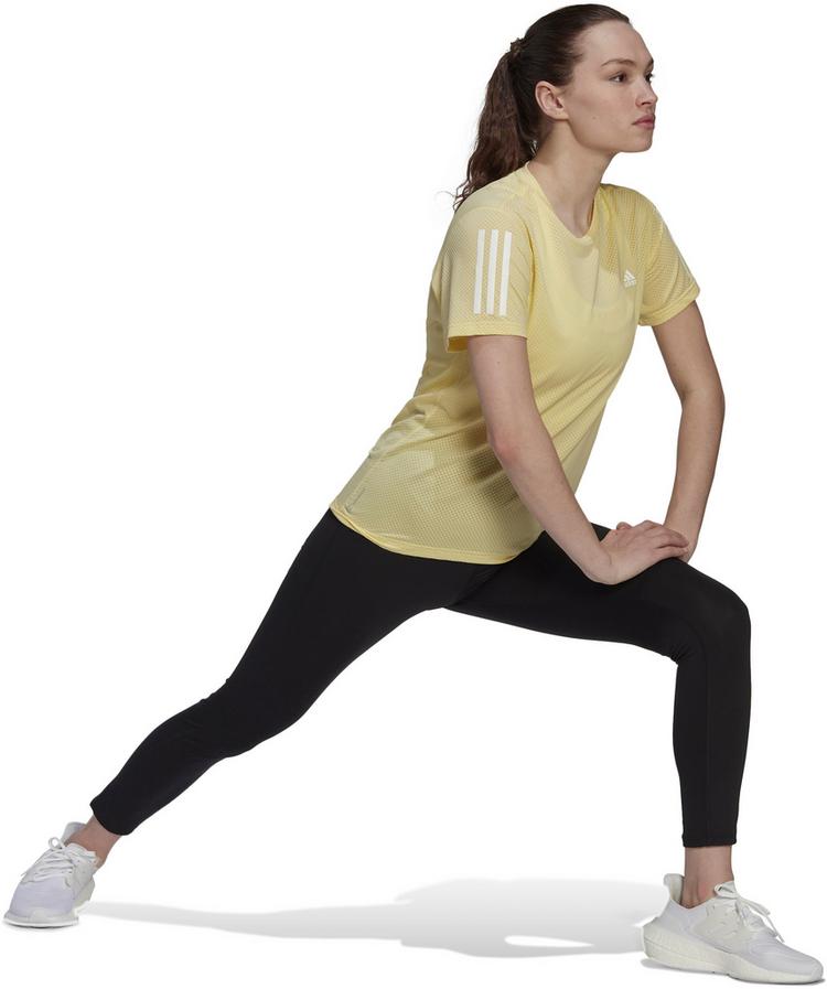 adidas adidas Own The Run Cooler Funktionsshirt Damen - almost yellow-white - 2 | SportScheck