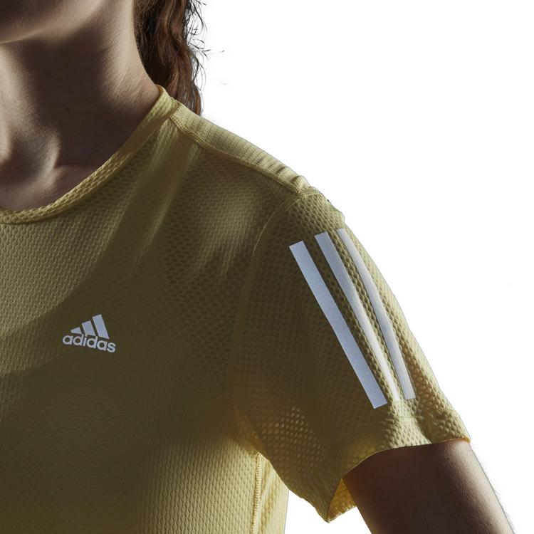 adidas adidas Own The Run Cooler Funktionsshirt Damen - almost yellow-white - 5 | SportScheck
